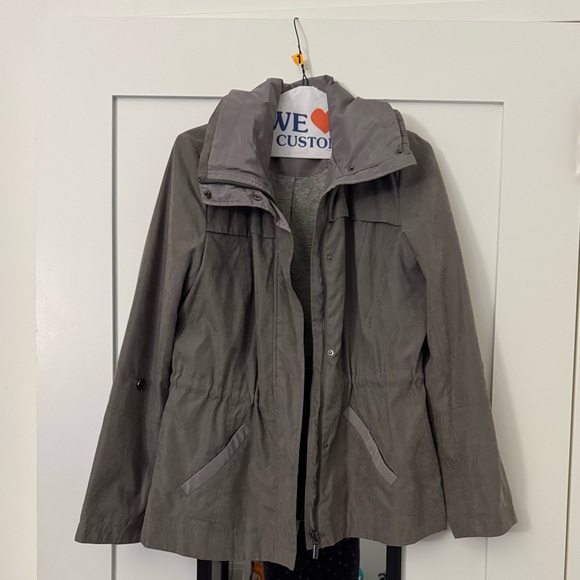 MO-KA by Santa Fe Apparel Lillian Gray Lightweight Full Zip Jacket, Size Small - Picture 1 of 5